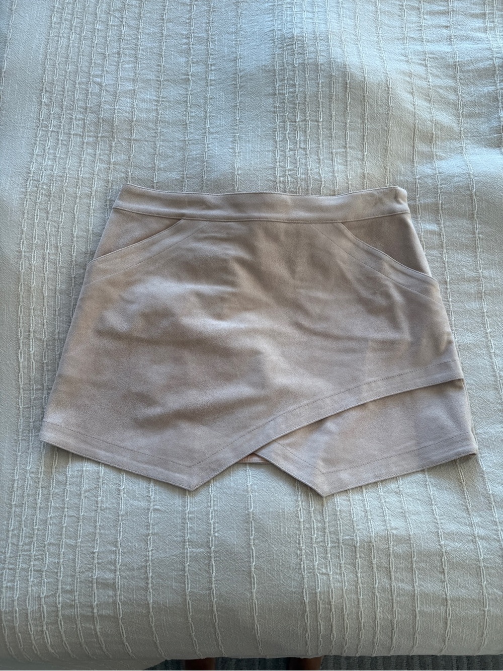 Women’s Asymmetric Layered Skirt in Light Pink
